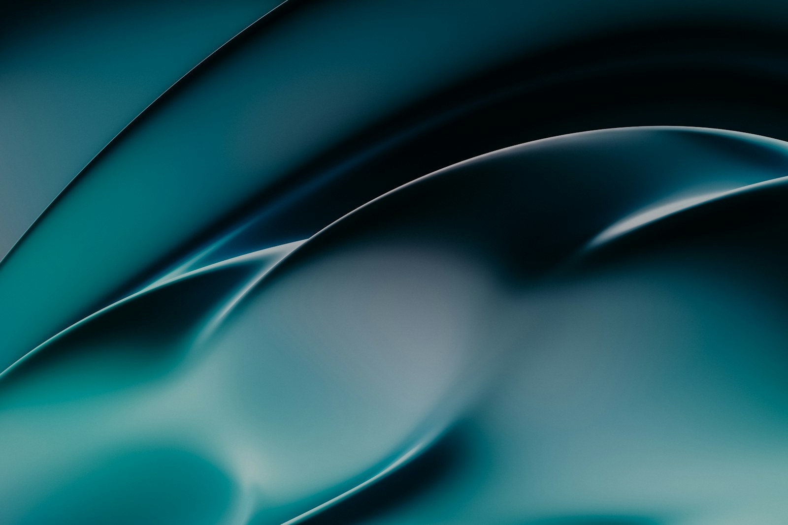 teal curved wallpaper