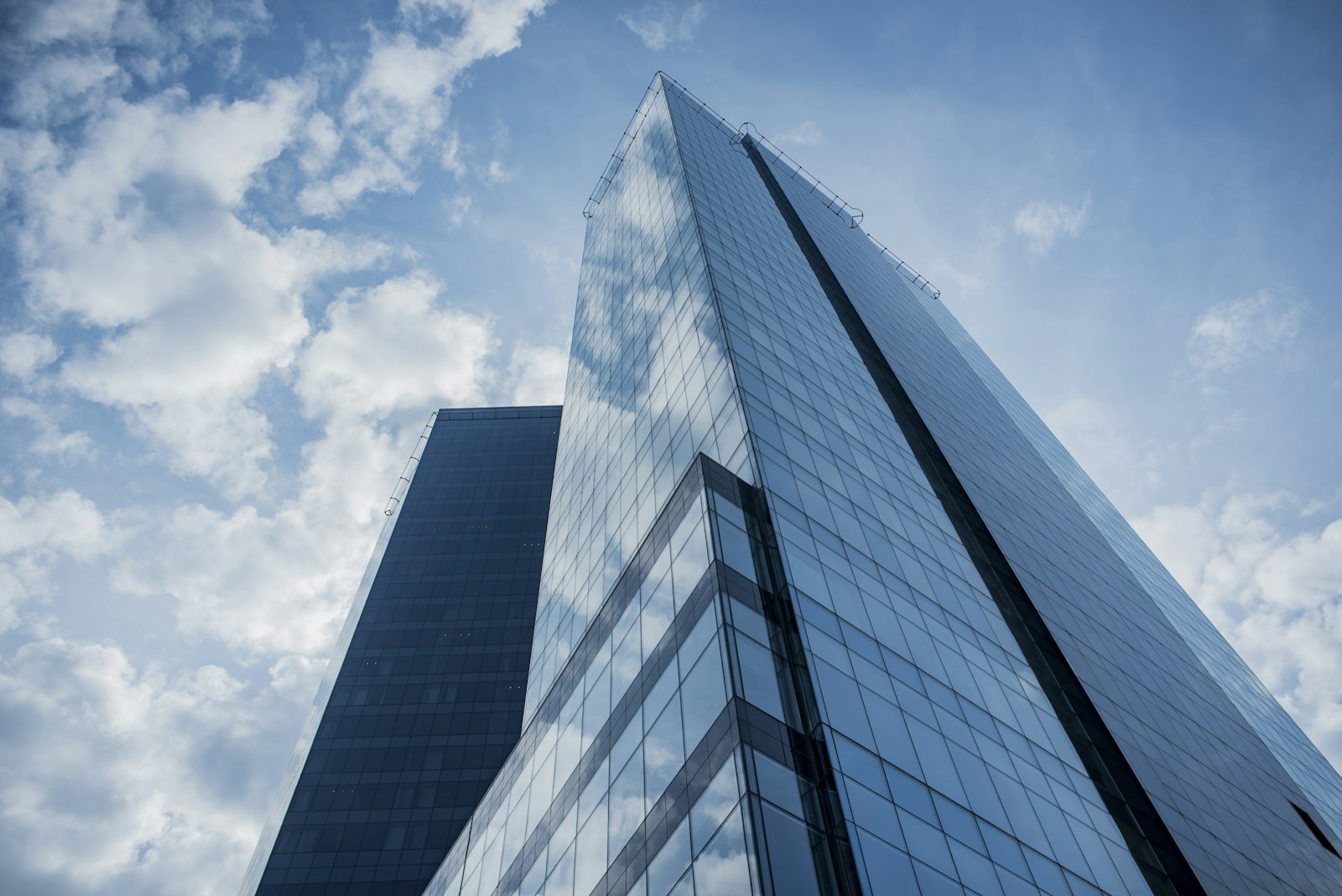 low angle photo of high-rise building