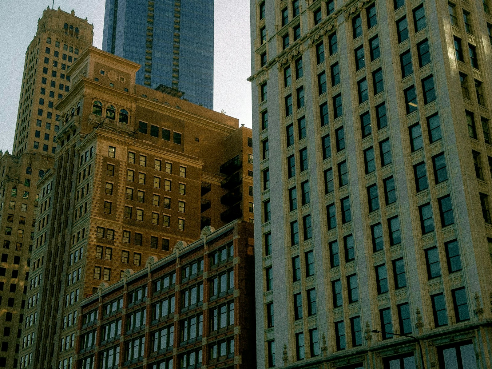 Tall buildings in a city skyline